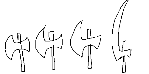 剣とか槍とか弓って伝説の武器あるのに斧はくさそうだよな